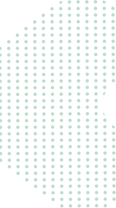 trama de puntos verdes que forman una flecha